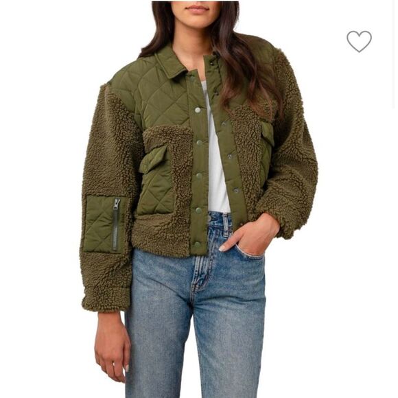 Rails Green Quilted Jacket Womens Small - Picture 1 of 5